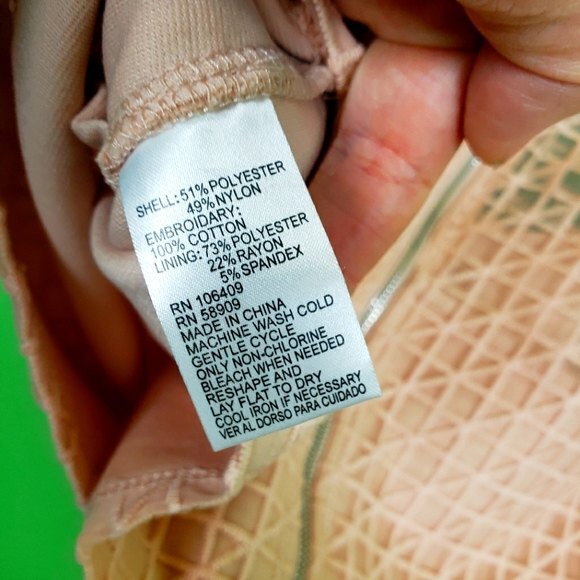 Gianni Bini Pink Sheer Mesh Crop Top Size 12 - Picture 2 of 11